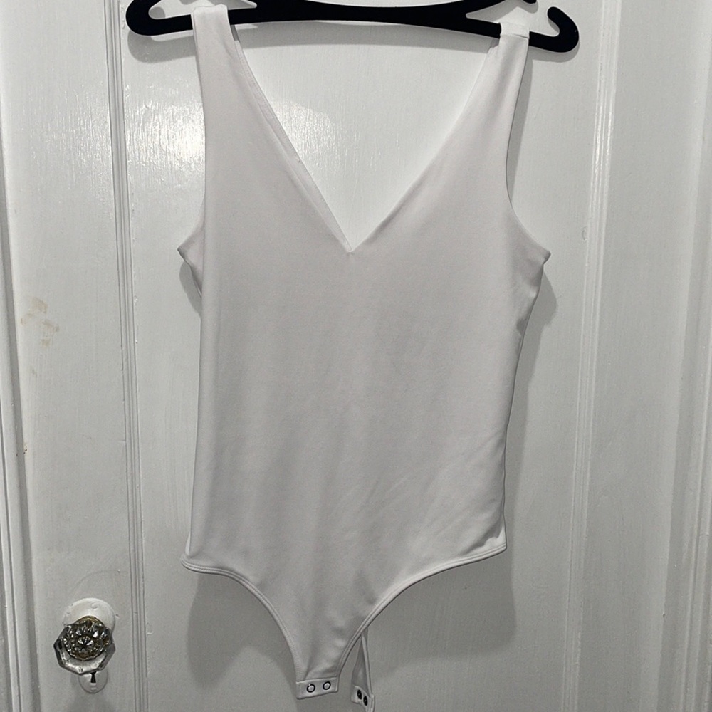 Express white contour body suit
